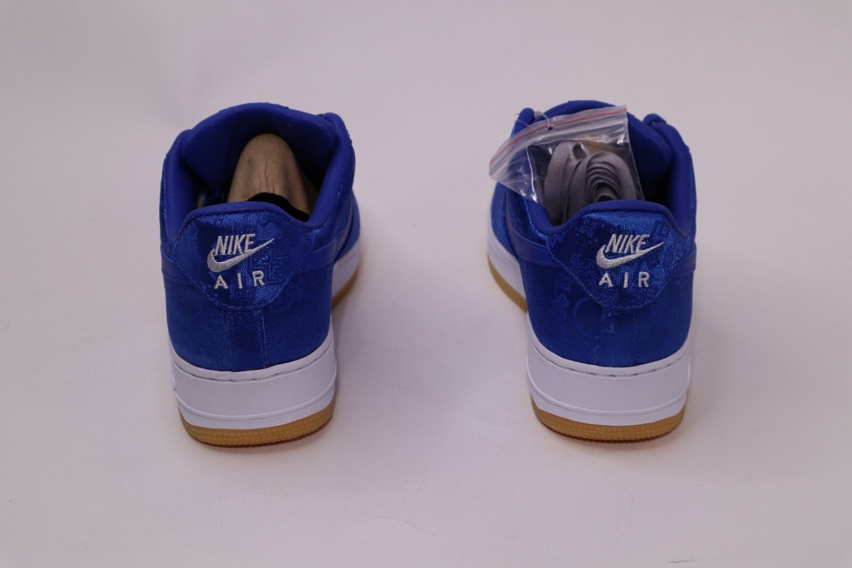 Nike x CLOT Air Force 1 Low Royal Blue Silk CJ5290-400 Mens Nike x CLOT Air Force 1 Low Royal Blue Silk CJ5290-400 Mens