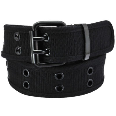 Premium Double Row Grommet Black Belt Hole Canvas Web Stud