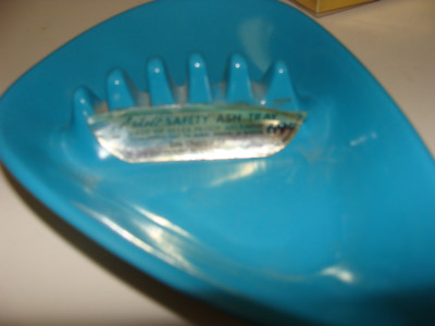 Anholt Safety Ash Tray Vintage New Melamine Original Label