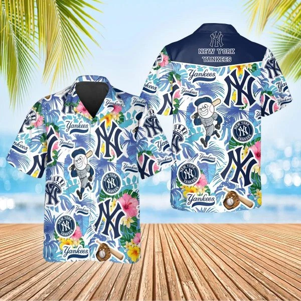 New York Baseball Team Yankeess Hawaiian Shirt