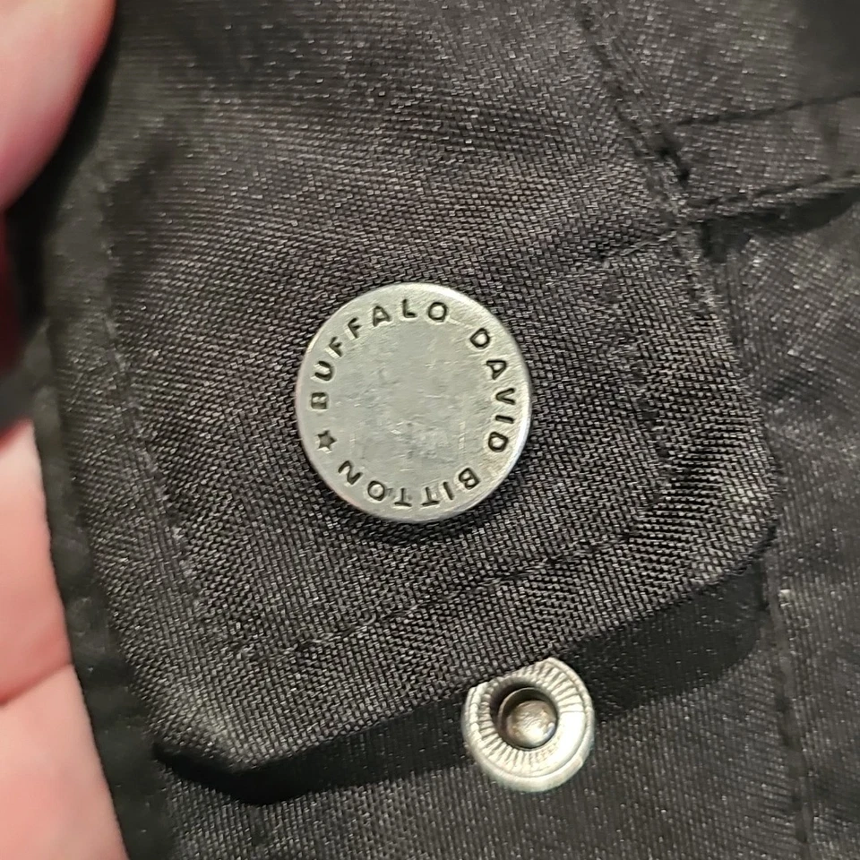 Buffalo David Bitton Jacket Mens Sz XL Outerwear Full Zip Black 1973 Pockets - Image 3 of 4