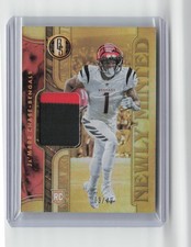 2021 Panini Gold Standard #NMM-JC Ja'Marr Chase Newly Minted /49