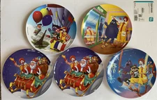 Ronald McDonald Melamine Plates, Set of 5, Vintage 93, 97, 00.  See photos!