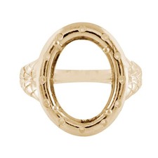 Semi Mount Causal Ring 12X16MM Cushion Shape Slice Cut 925 Sterling Silver Ring