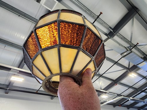 Vintage Tiffany Style Stained Glass ceiling Shade
