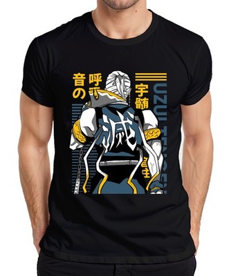 Uzumaki Ninja Rückenfigur Kanji Samurai Manga Geschenk Japan Y2K Streetwear Herr