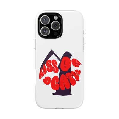 kiss Of Death iPhone Google Pixel Samsung Galaxy, cool design white phone case