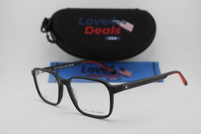 NEW TOMMY HILFIGER TH 2199 OIT MATTE BLACK RED AUTHENTIC EYEGLASSES 56-17