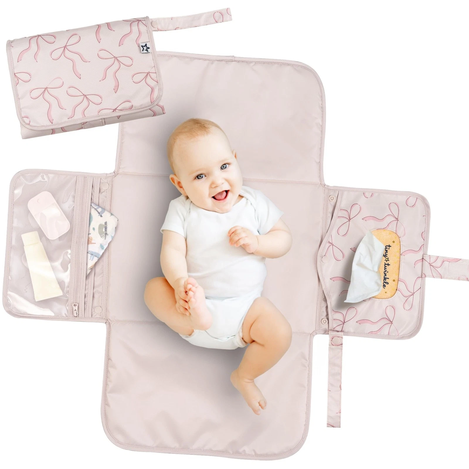 Portable Diaper Changing Pad | Waterproof, Wipeable & Compact Baby Changing P...