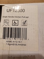 Ultra Faucets Single Handle Pull-Out Kitchen Faucet, Chrome - UF12500