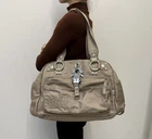 George Gina & Lucy Vintage GGL Baby2Kiss Cargo Tote Shoulder Beige Bag
