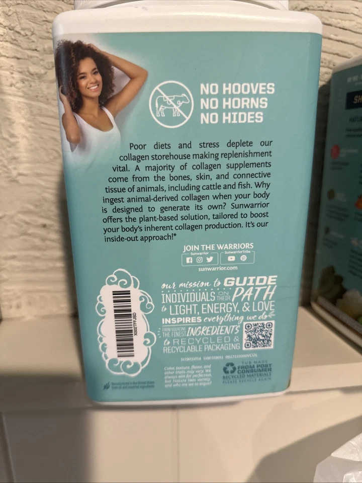 Sunwarrior Collagen Peptides Building Powder Vegan Collagen for Women Men 2.2lb - Image 3 of 4