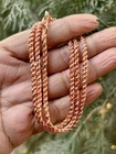 24 inch Pure Copper Thick Rope Chain Necklace, Healing Copper Jewelry, Spiritual
