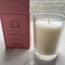 Aquiesse Luxury Soy Candle | 6.5 oz | White Grapefruit Acai Scent | NEW