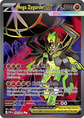 MEGA ZYGARDE EX 104/088 PERFECT ORDER POKEMON (FULL ART, NM) | eBay