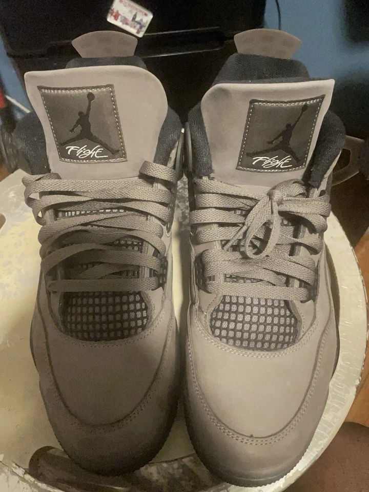 Jordan 4 Cave Stone Para Hombre Talla 12 Sin Caja Ligeramente Usado Original Todo Foto 4 de 4