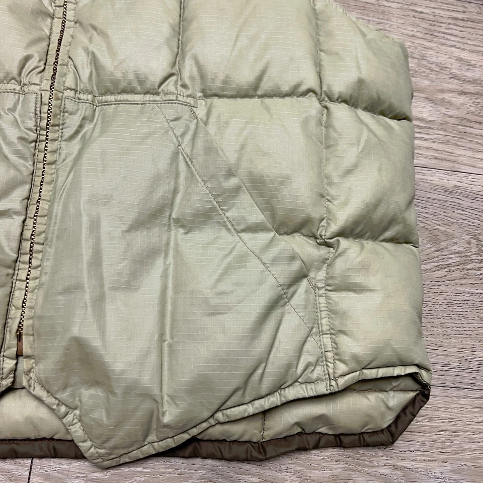 Vintage 70s 80s Eddie Bauer Quilted Goose Down Vest Two Tone Talon Zipper RARE - Image 2 of 4