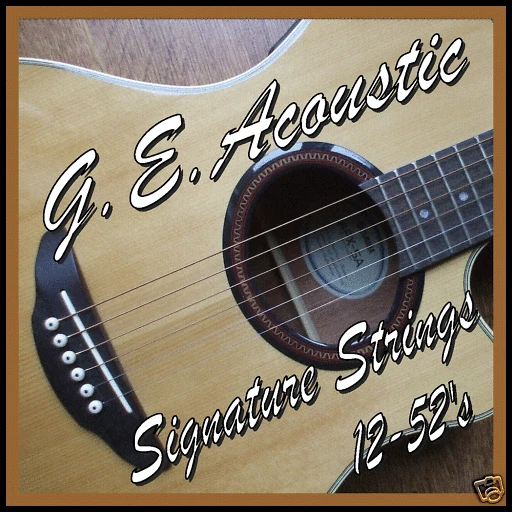 Cordes De Guitare ACOUSTIQUE 12-52 Light Gauge Bronze Phosphore Enroulées/Acier - Photo 1/1