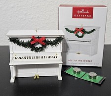 NEW Hallmark JOY TO THE WORLD Piano Magic Sound Keepsake Ornament 2024 NIB