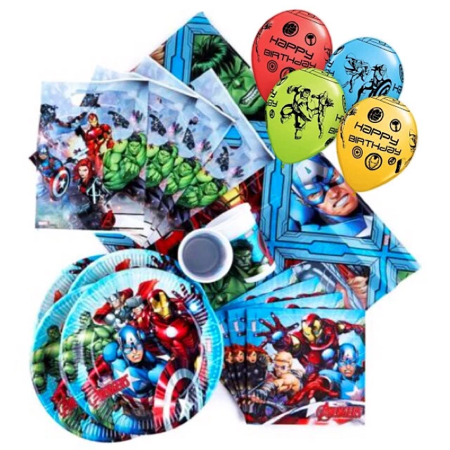 Avengers themed birthday party decorations Avengers party table decorations