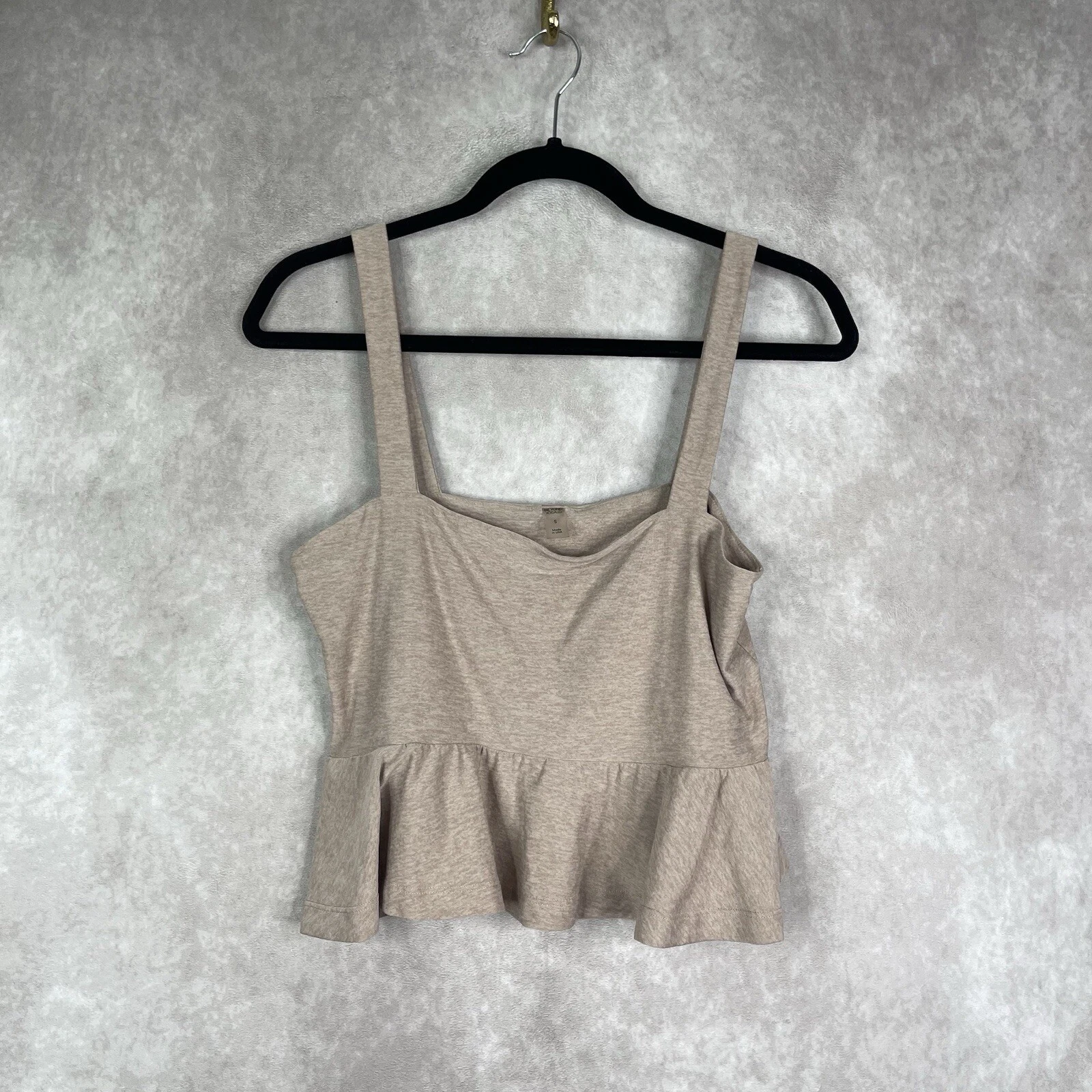 beyond-yoga featherweight flounce heather tank-top