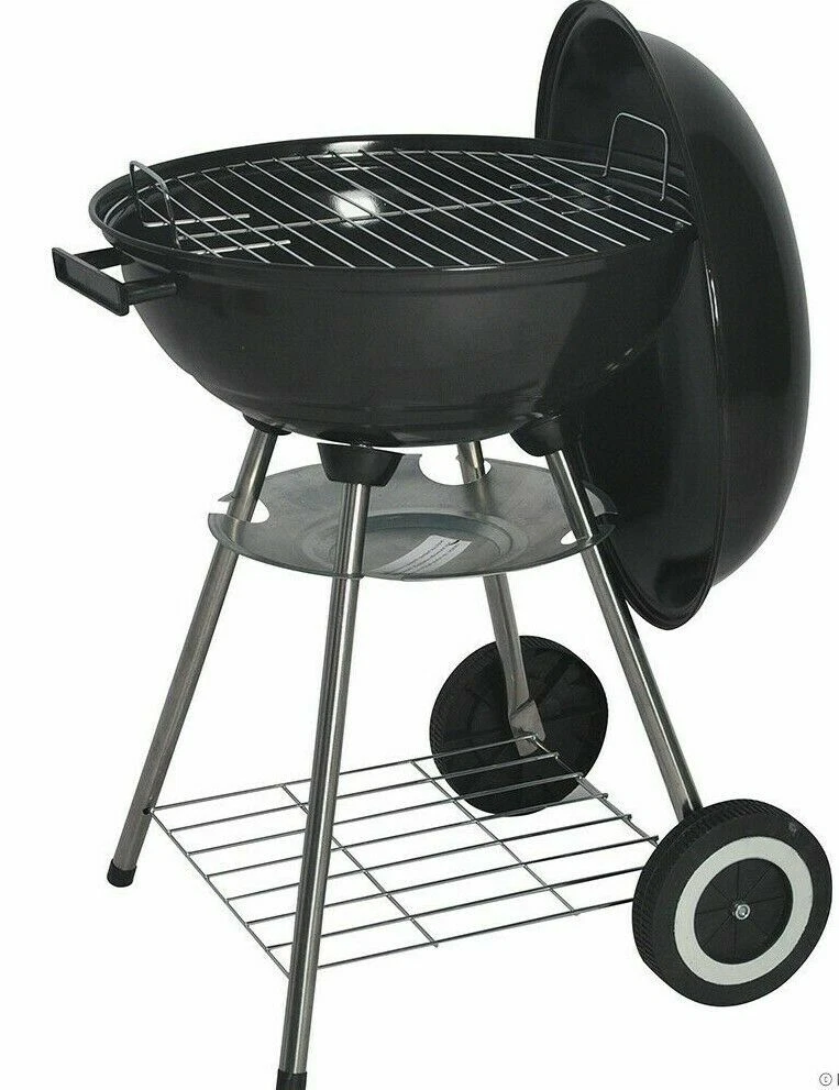 60CM Portable Round Kettle Barbeque Outdoor BBQ Charcoal Patio Cooking Grill