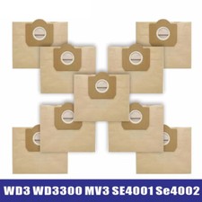 10x Vacuum Bags for KARCHER WD3.5P WD3 Premium MV3 MV3P WD3.300M WD3.330M A2504