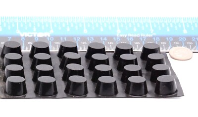 10mm Tall Rubber Feet Round Bumper with 3M Adhesive Backing  16mm Diameter