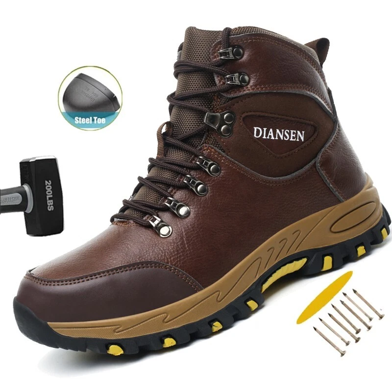 Waterproof Work Boots for Men Slip-on Steel Toe Safety Shoes Sneakers Non slip
Opens in a new window
