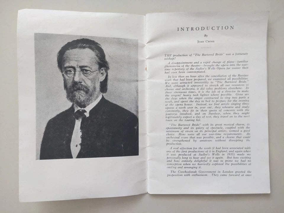 The Bartered Bride, Bedrich Smetana, Sadler's Wells Opera 1943-44 Booklet - Image 3 of 4