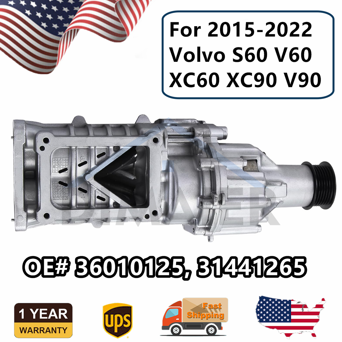 AR90 OEM Volvo XC90 S90 Air Suspension Compressor Pump With Cage