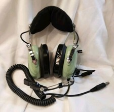 David Clark H10-76 Green Military Aviation Head-set 5965-01-390-9240 