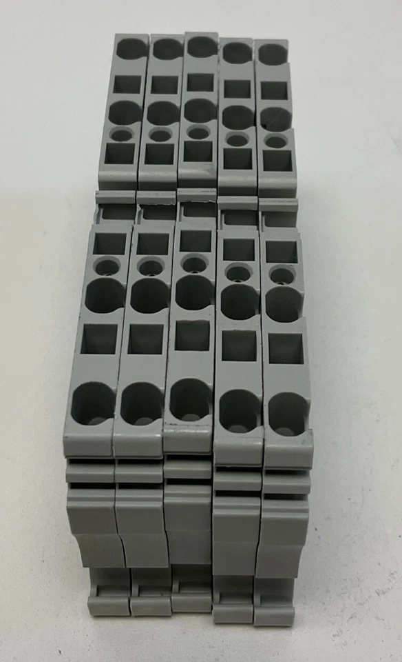 Allen Bradley 1492-L3Q 5-Pack Grey DIN Mount Terminal Block - Image 2 of 4