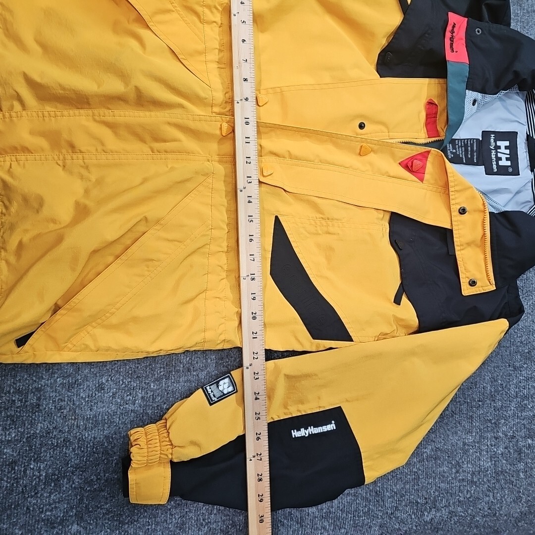 HELLY HANSEN スノージャケット (Yellow×Black) Helly Hansen Yellow Black Men S Ski Snowboard Jacket Coat