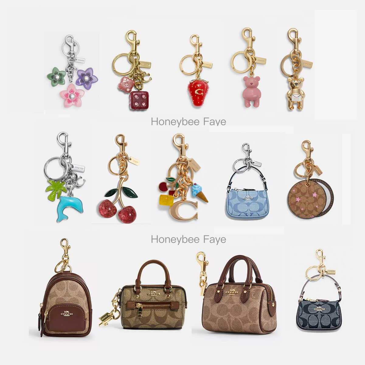 NWT COACH BAG CHARM HOLIDAY SPECIAL/ key chain | eBay NWT COACH BAG CHARM HOLIDAY SPECIAL/ key chain | eBay