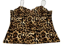 SheIn Spaghetti Strap Blouse Animal Print Size 4XL
