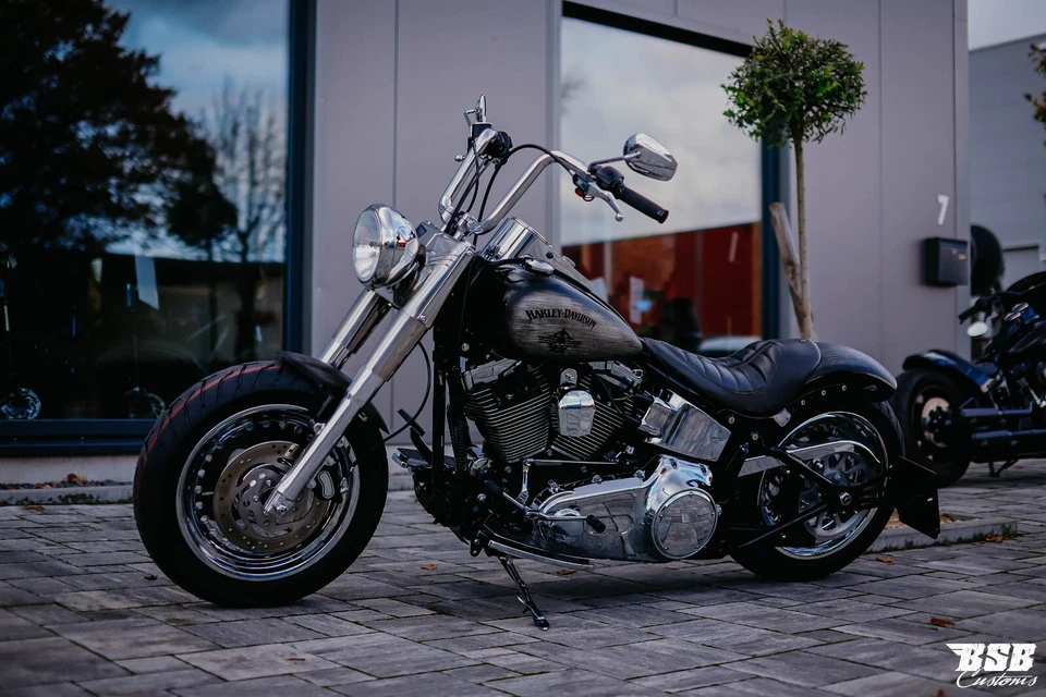 7" Scheinwerfergehäuse CHROME  für alle Harley Davidson Softail Modelle - Bild 4 von 4