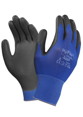 Ansell Hyflex 11-618 Ultra Leicht PU Beschichtete Präzisions Arbeits Handschuhe