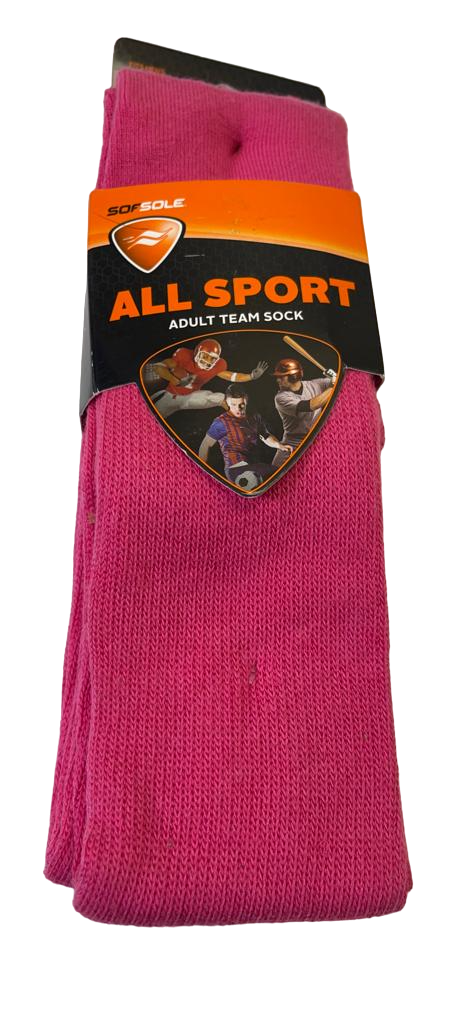 SAOLA Sof Sole Adulti Tutti Sport Squadra Performance Calzino 2 Paio Bca Rosa Grande