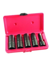 Ken Tool 30119 5 Piece Thinwall Flip Socket Set With Case