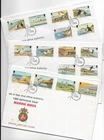 1983 ISLE OF MAN BIRDS DEFINITIVES ON 4 SUPERB FDCs