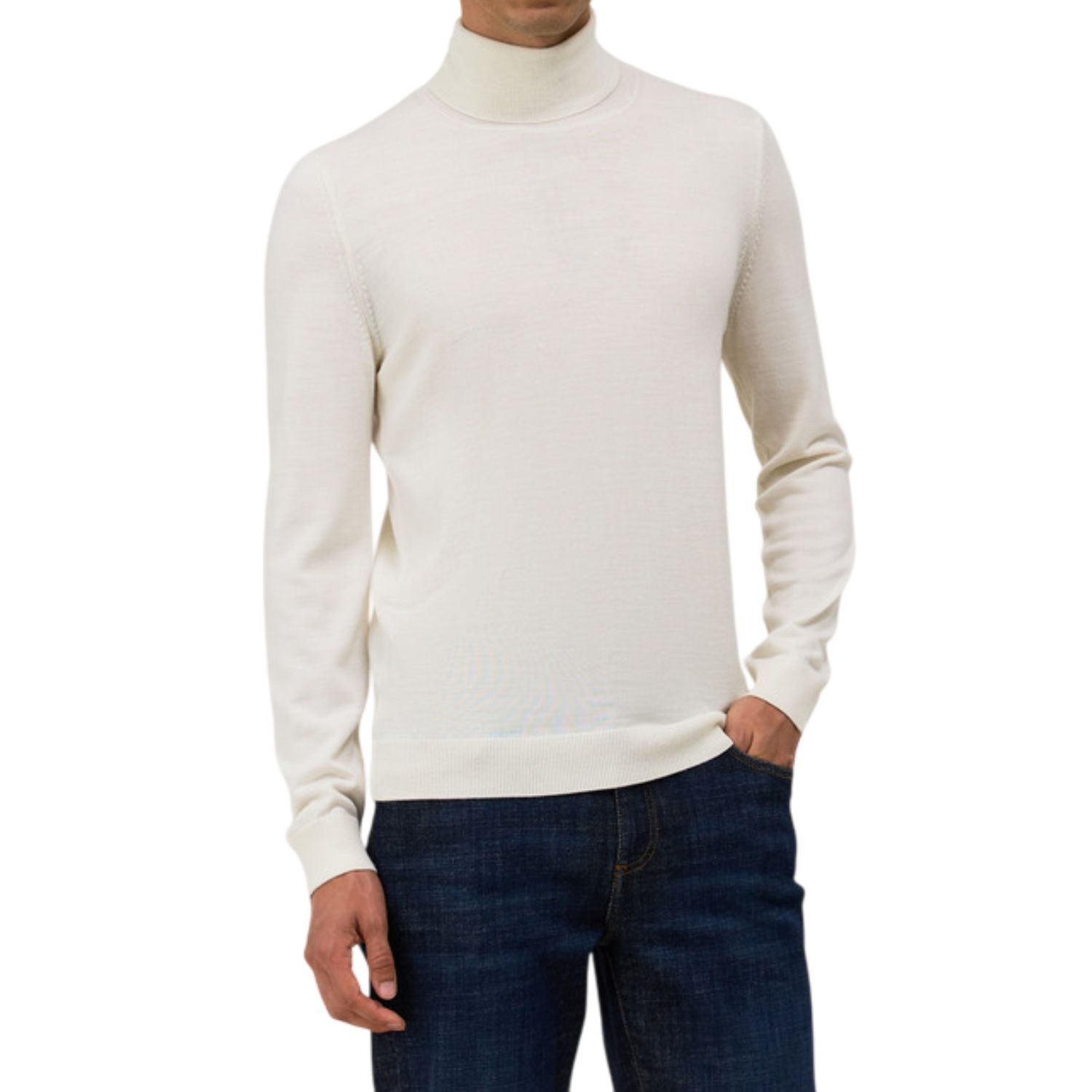 Пуловер Jean-Louis Scherrer Herren от Rollkragen ecru XL 11690₽
