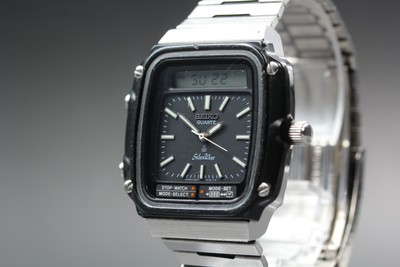 James Bond Vintage Seiko SilverWave H357-5110 Ana-Digi Quartz Men's Watch JAPAN