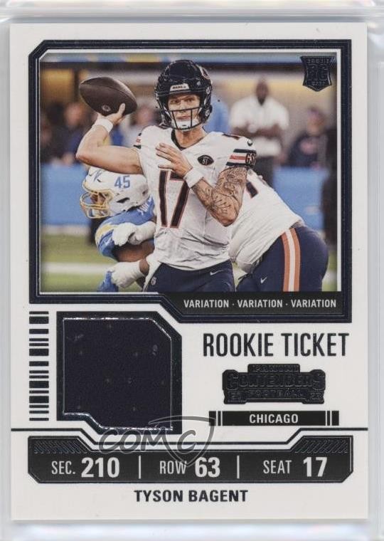 2023 Panini Contenders Rookie Ticket Swatches Variations Tyson Bagent RC 1ju4