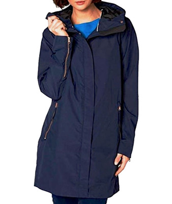 Helly Hansen Authentic Laurel Coat Women's 64043 Stylish Raincoat Evening Blue S