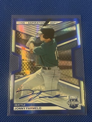 2023 Panini Elite Extra Edition Jonny Farmelo Die Cut Aspirations Auto 23/84 #35