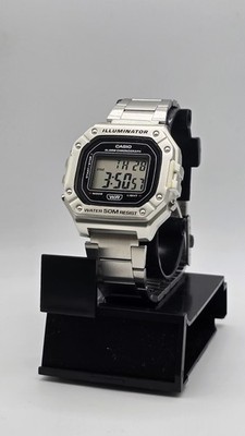 Casio W218HD-1AV Chronograph Watch Bracelet Band Alarm Illuminator Stainless