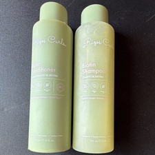 Rizos Curls Biotin Shampoo & Conditioner Set Frizz Control 10 fl oz Each