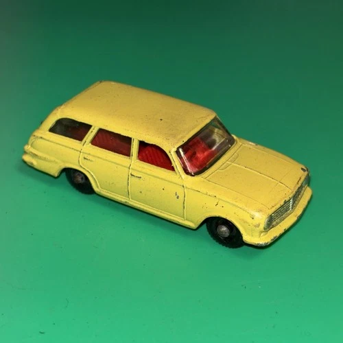 Vintage 1963 Lesney Matchbox No. 38 Vauxhall Victor Estate Car Black Wheels #AB