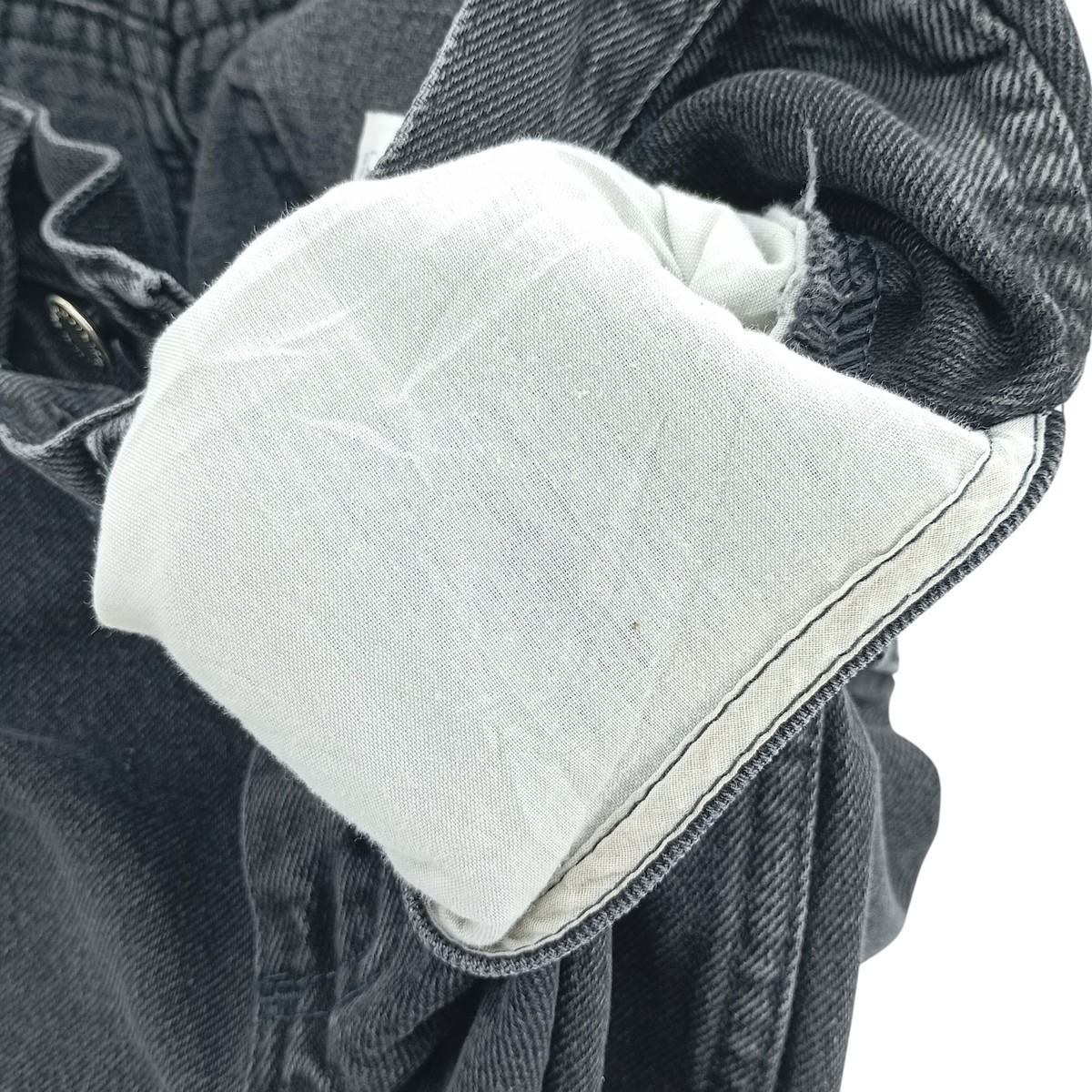 Used Wrangler Regular Fit Black Denim Straight Leg Denim Pants Men's Size W31 thumbnail 10